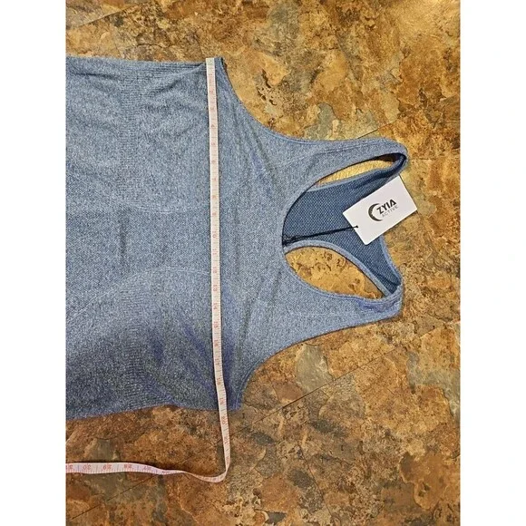 ZYIA Active Tank Top Copper Charged Athletic Shirt Blue Size XL NWT (A121) - Picture 3 of 6